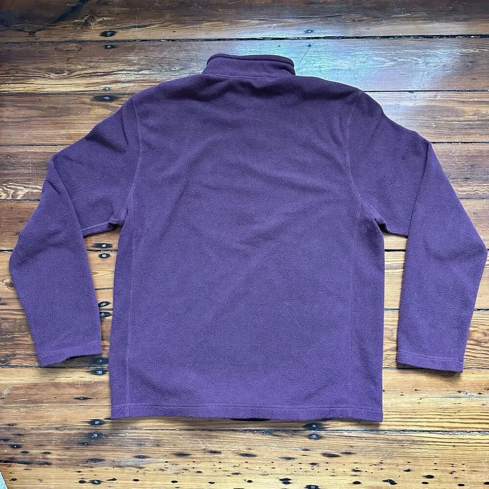 The North Face Pullover M/Adult Maroon 1/4 Zip Fleece Lightweight